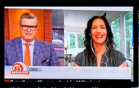 Julie during interview on CP24 Morning