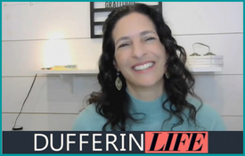 Julie during interview on Dufferin Life